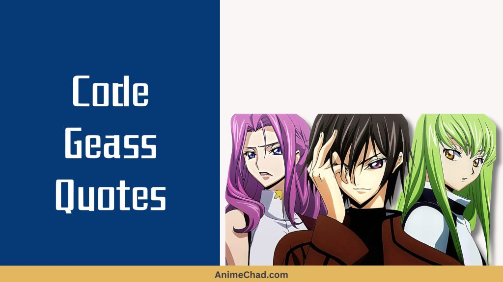 Code Geass Quotes