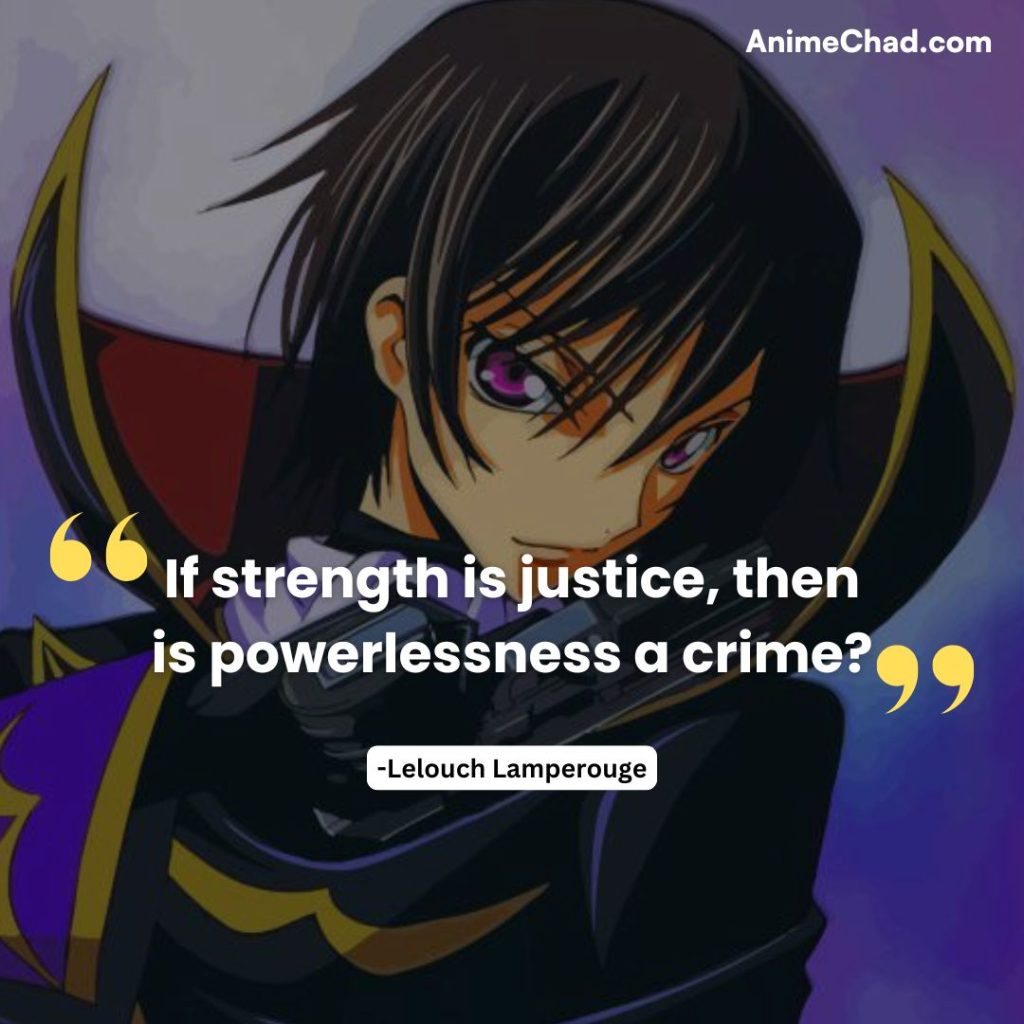 Lelouch Lamperouge Quotes (5)