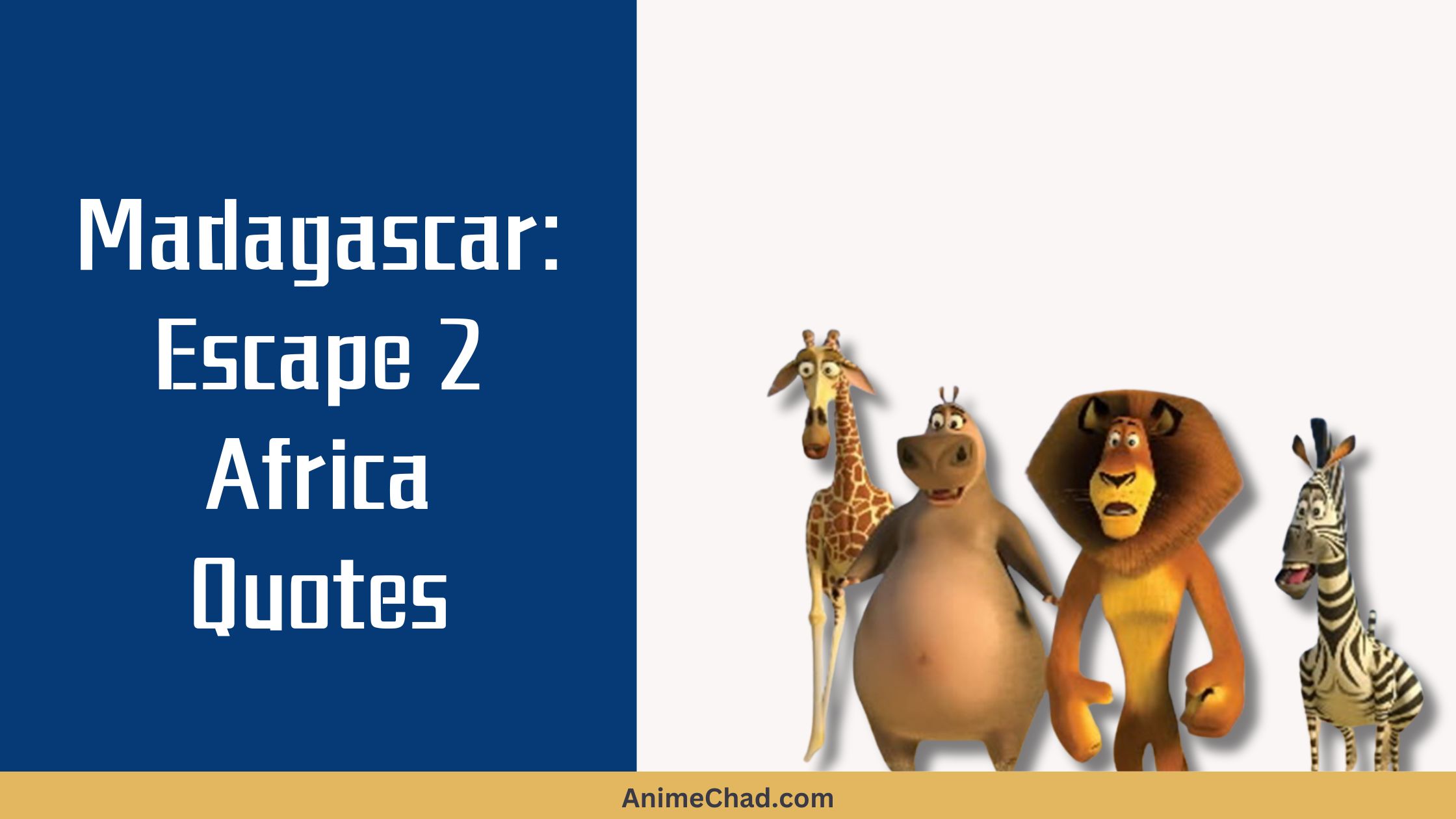 Madagascar Escape Africa Quotes