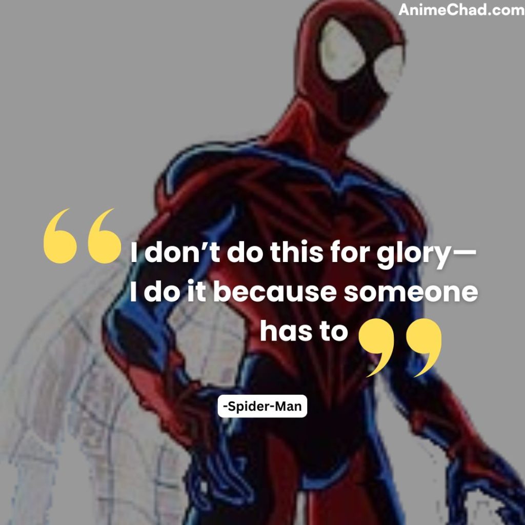 Spider Man Quotes