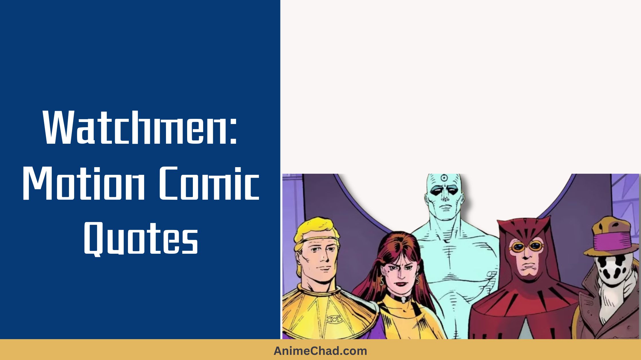 Watchmen Motion Comic Quotes