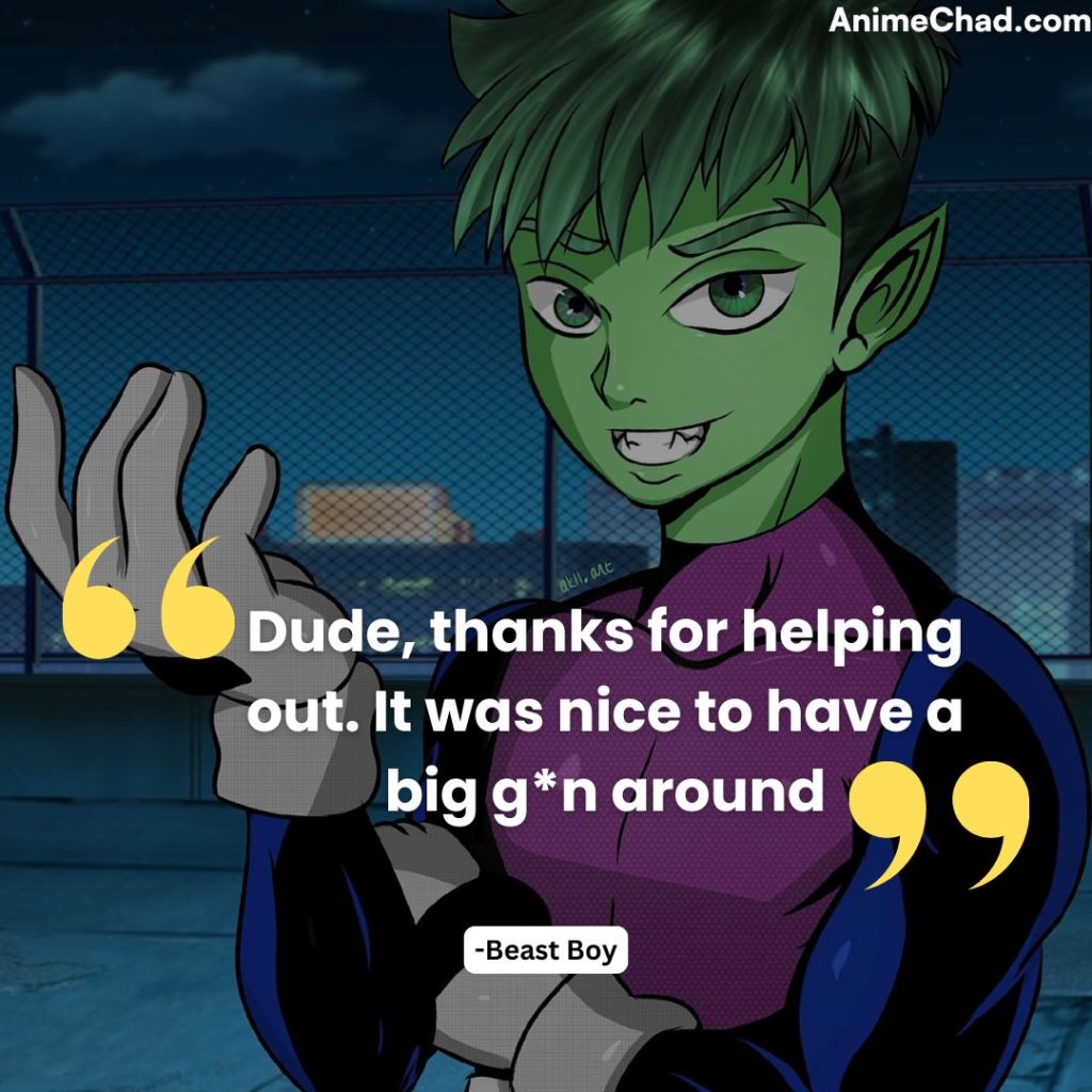 Beast Boy Quotes