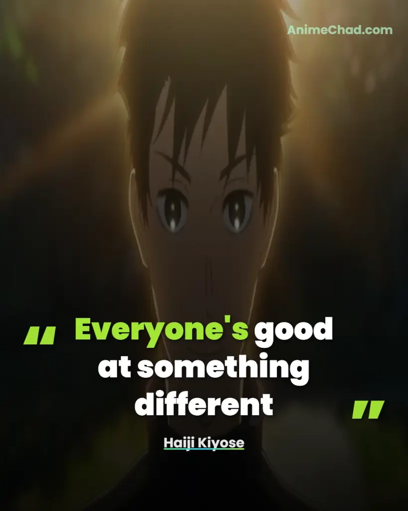 Haiji Kiyose Quotes (10)