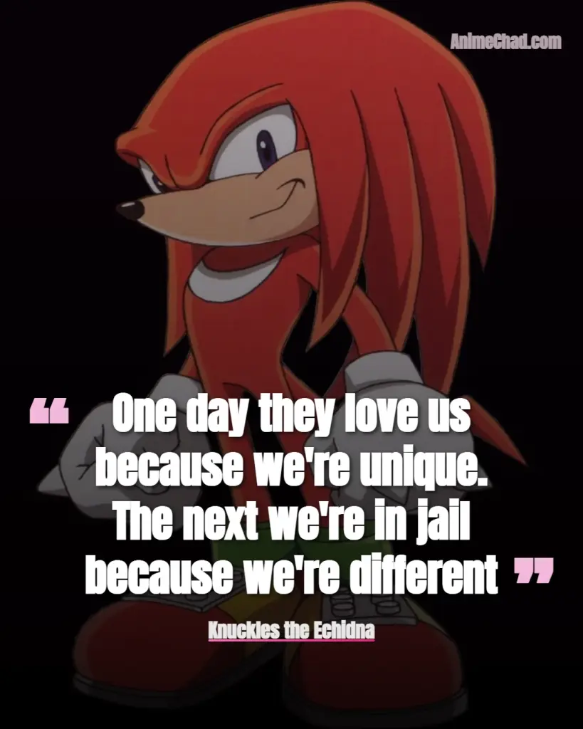 Knuckles The Echidna Quotes (3)