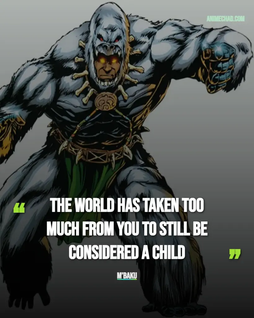 M’Baku Quotes