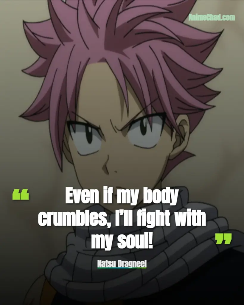 Natsu Dragneel Quotes