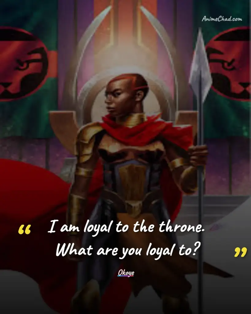 Okoye Quotes