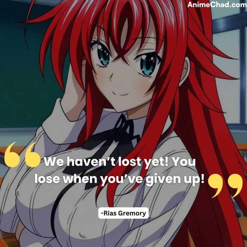 Rias Gremory Quotes (1)