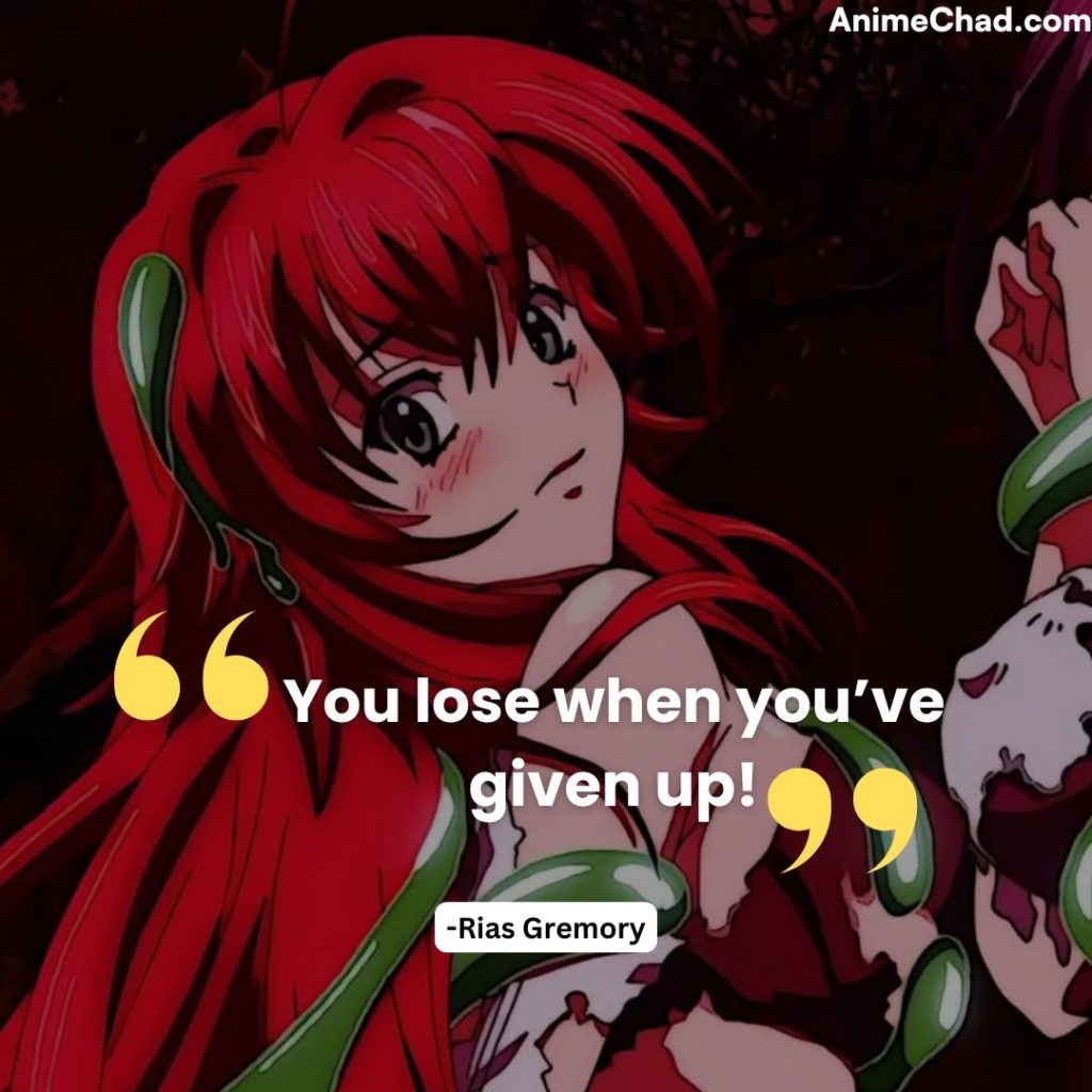 Rias Gremory Quotes (2)