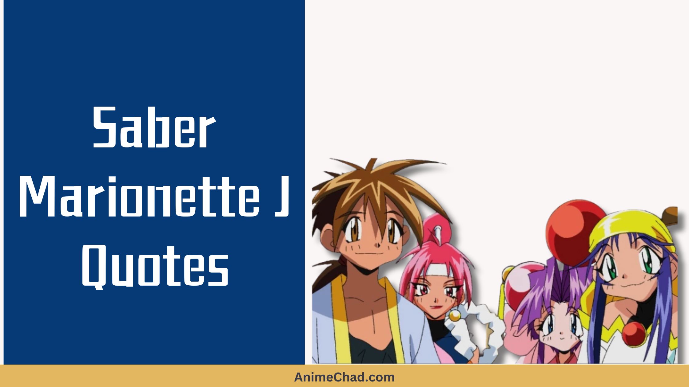 Saber Marionette J Quotes