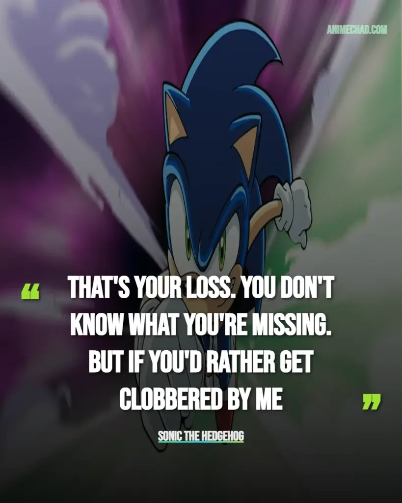 Sonic The Hedgehog Quotes (2)