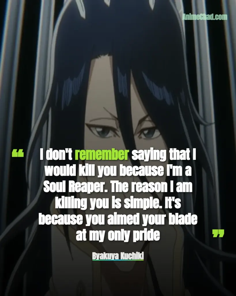 Byakuya Kuchiki Quotes