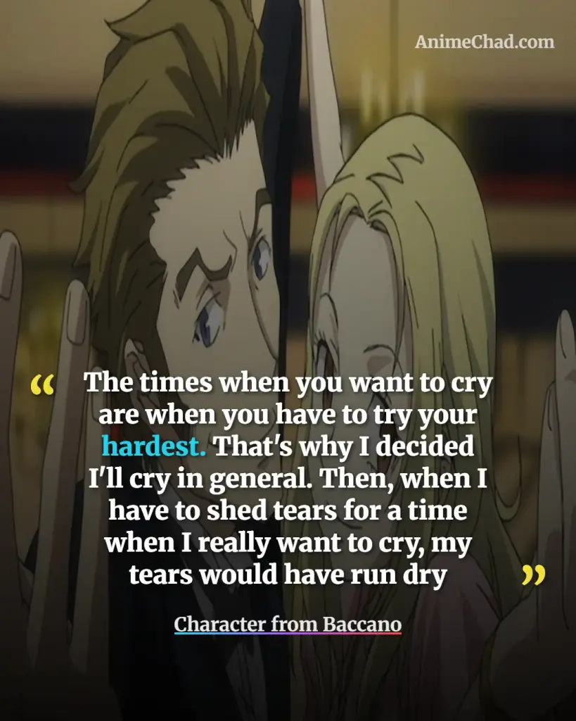 Character From Baccano Quotes