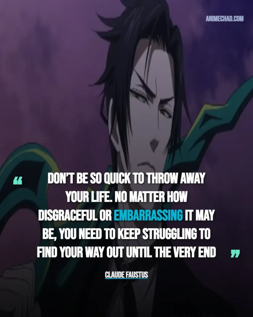 Claude Faustus Quotes
