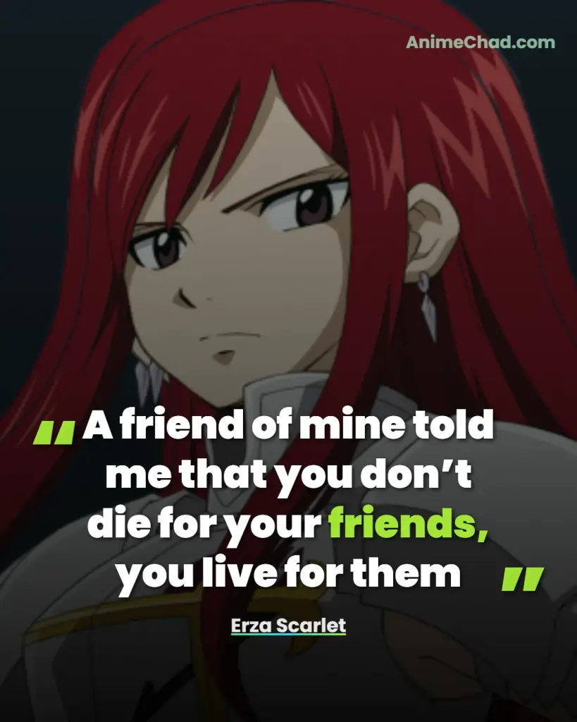 Erza Scarlet Quotes