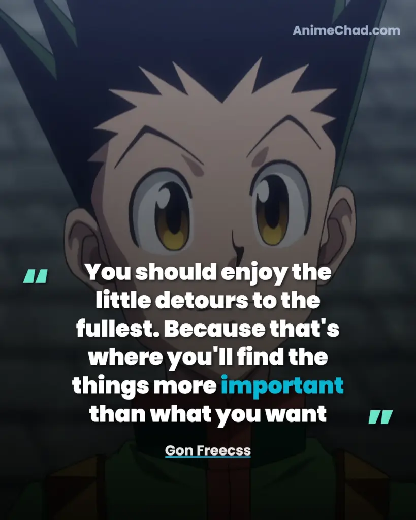 Gon Freecss Quotes