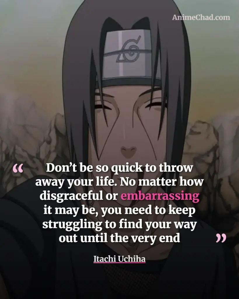 Itachi Uchiha Quotes
