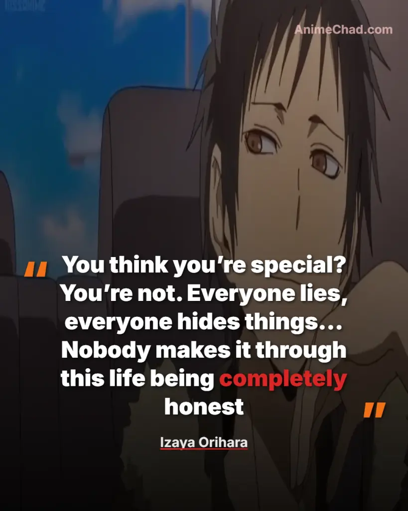 Izaya Orihara Quotes