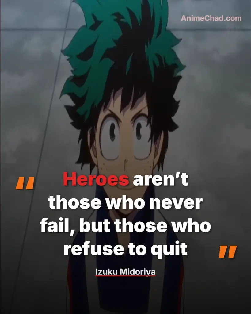 Izuku Midoriya Quotes