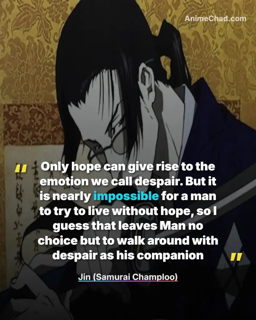 Jin (Samurai Champloo) Quotes