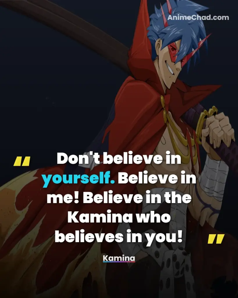 Kamina Quotes