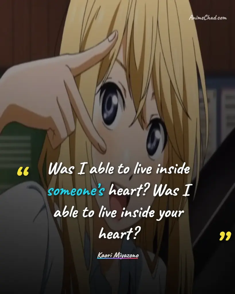 Kaori Miyazono Quotes