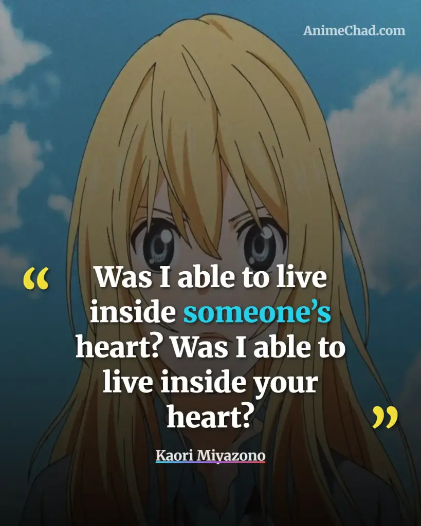 Kaori Miyazono Quotes