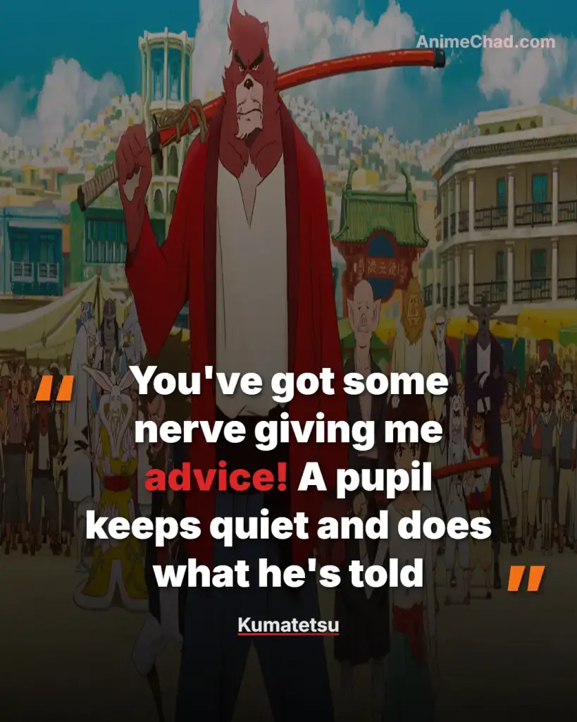 Kumatetsu Quotes (5)