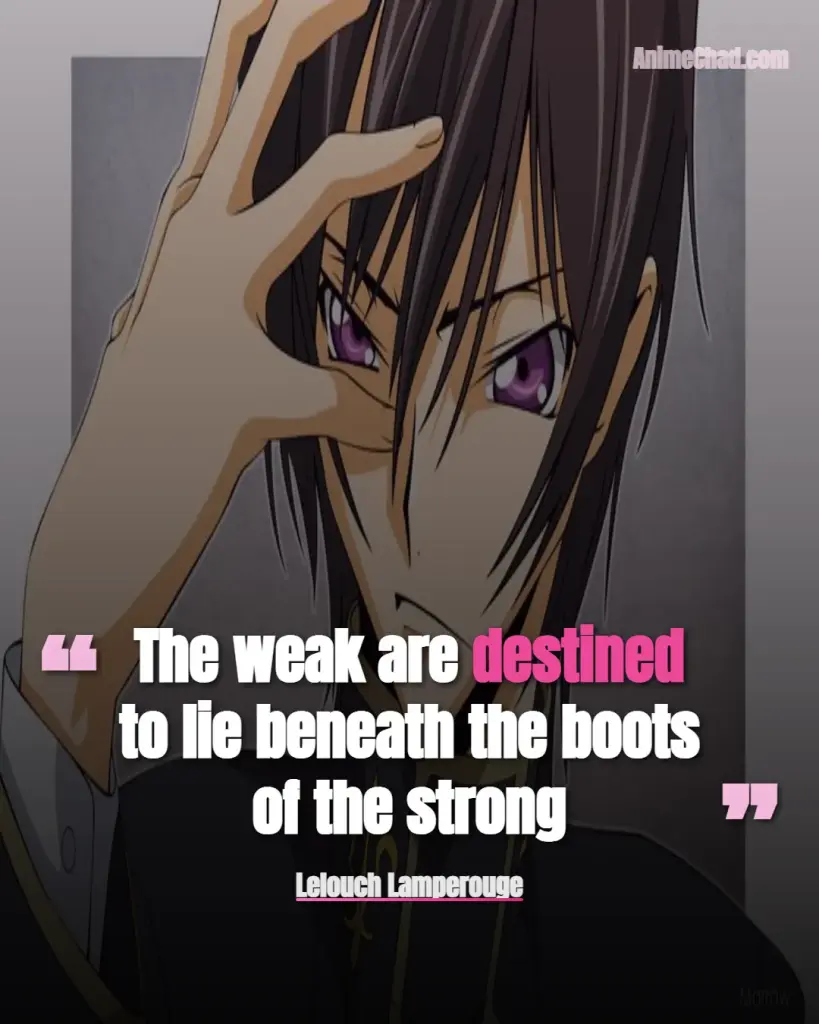 Lelouch Lamperouge Quotes (1)