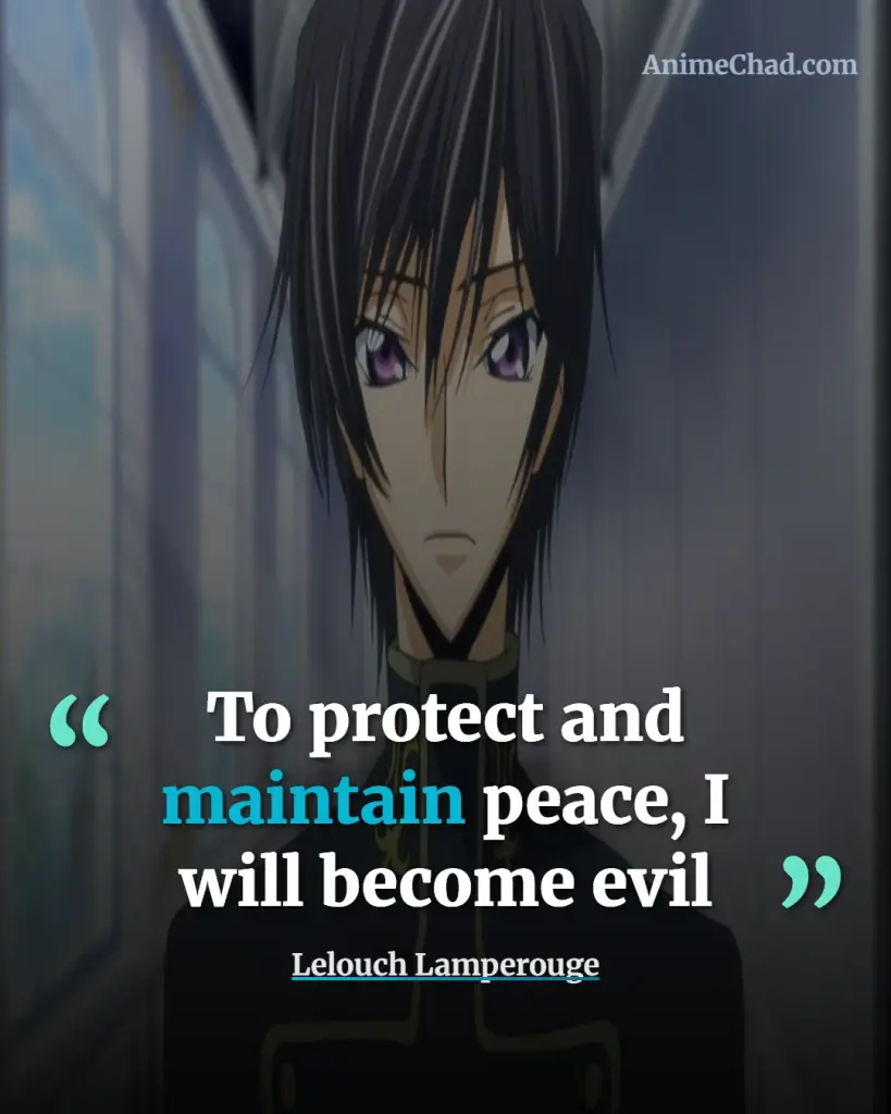 Lelouch Lamperouge Quotes