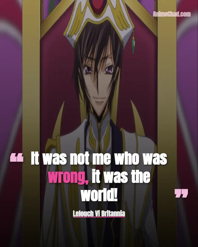 Lelouch Vi Britannia Quotes (2)