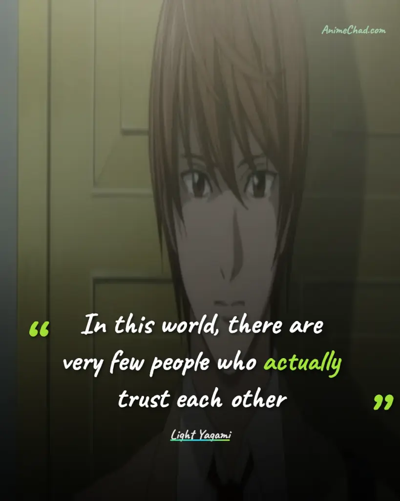 Light Yagami Quotes