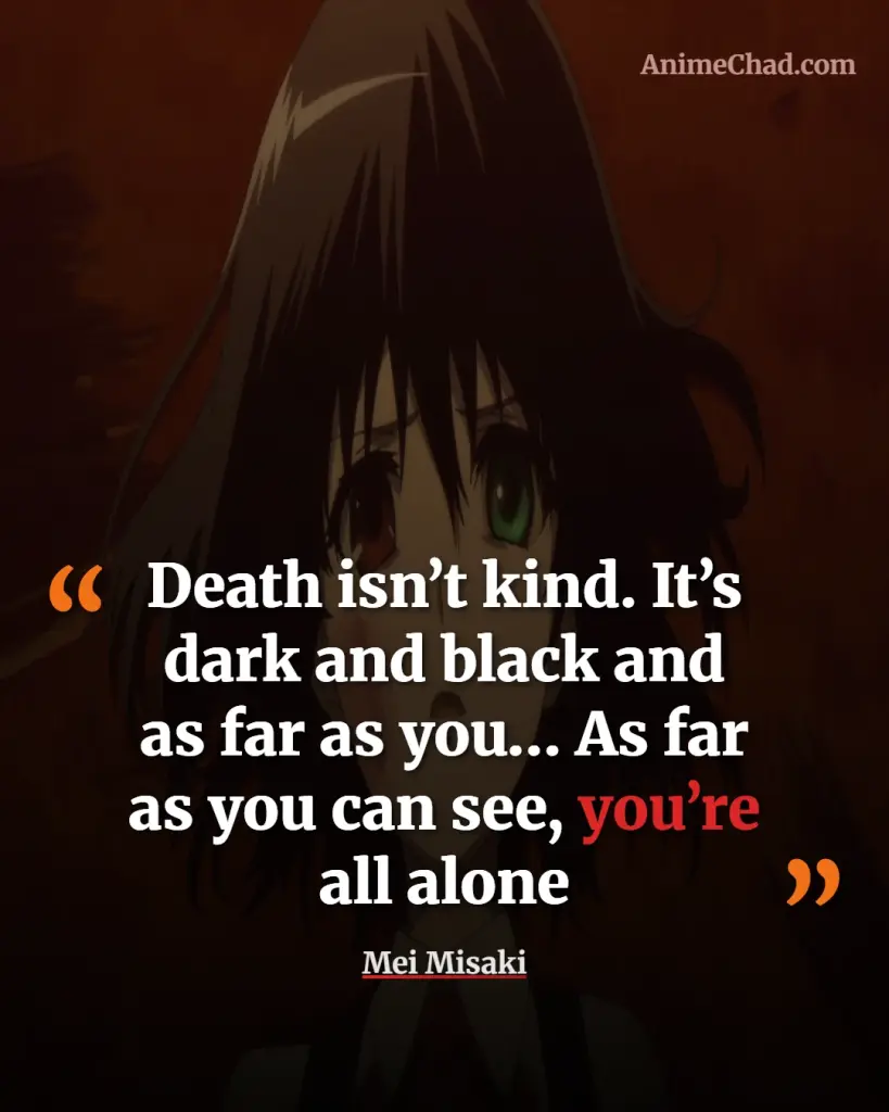 Mei Misaki Quotes