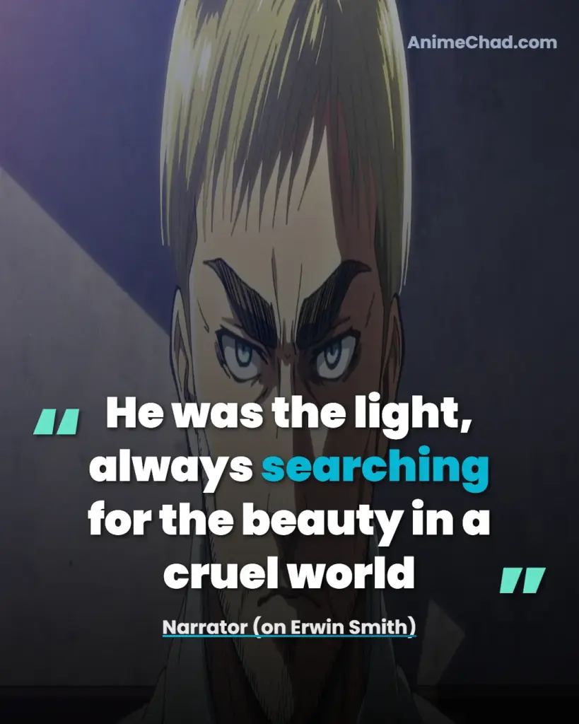 Narrator (on Erwin Smith) Quotes