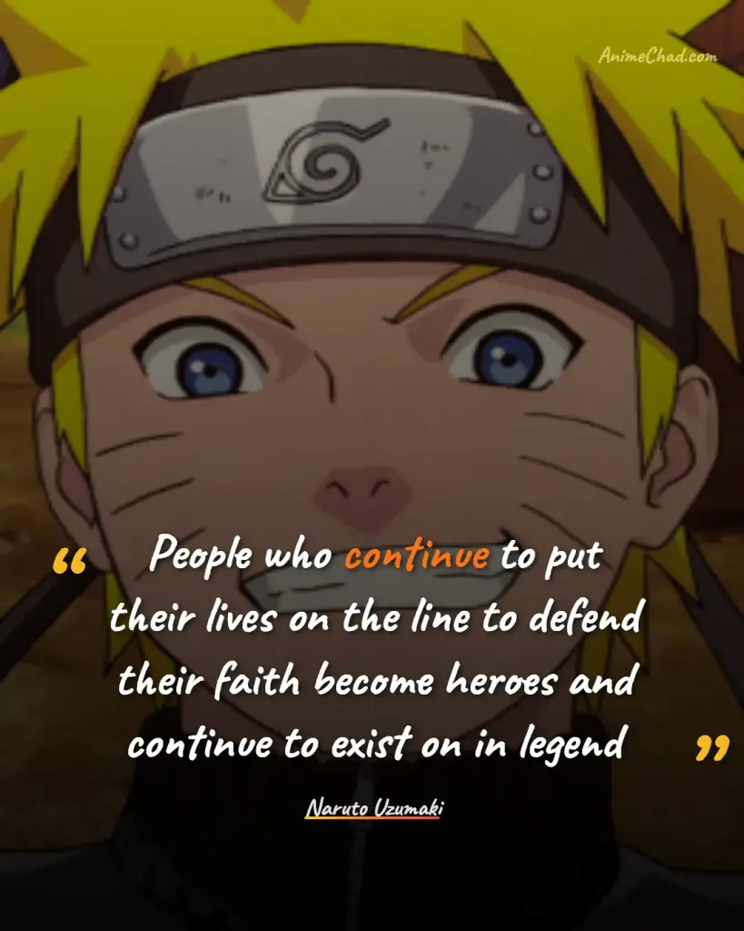 Naruto Uzumaki Quotes