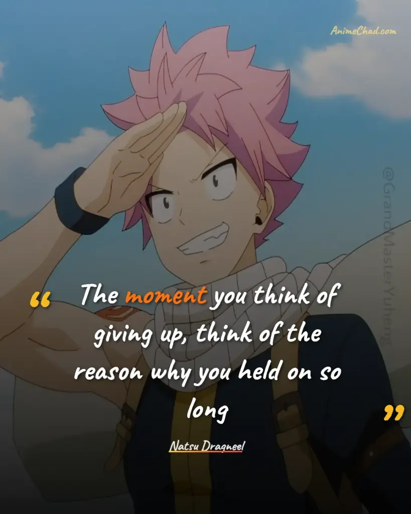Natsu Dragneel Quotes