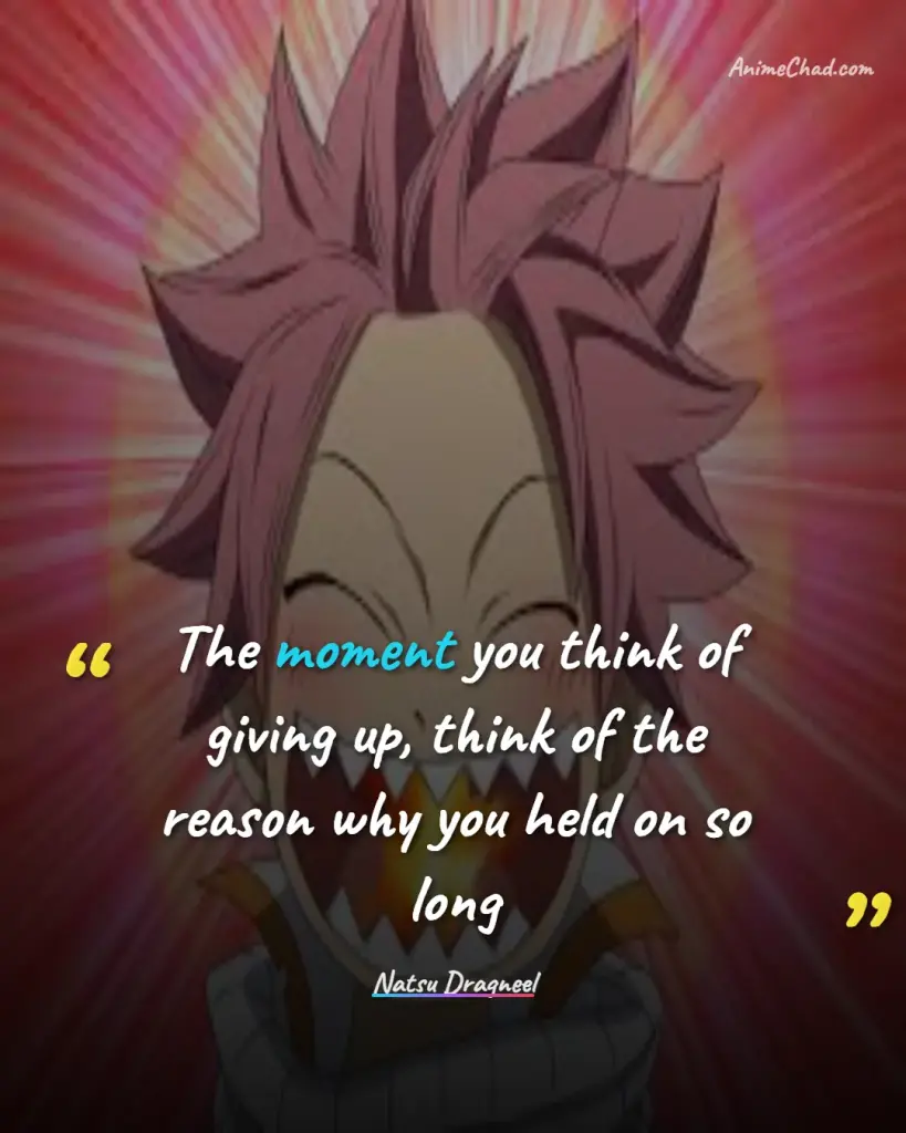 Natsu Dragneel Quotes