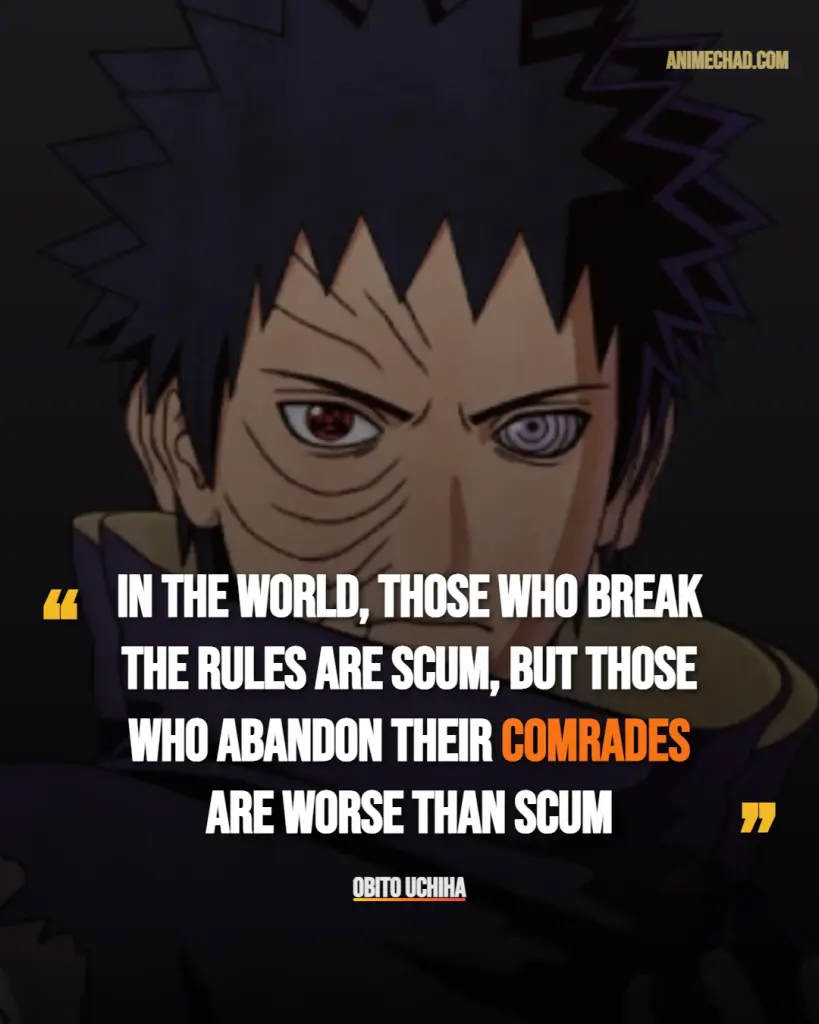 Obito Uchiha Quotes