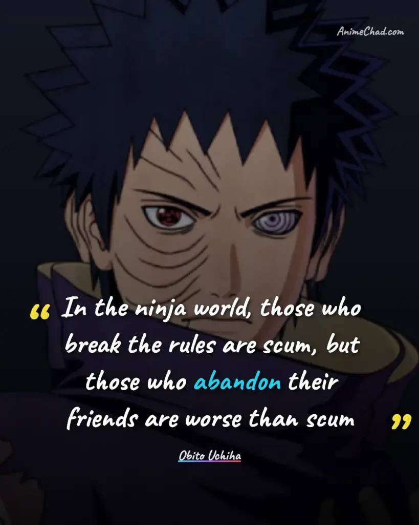Obito Uchiha Quotes