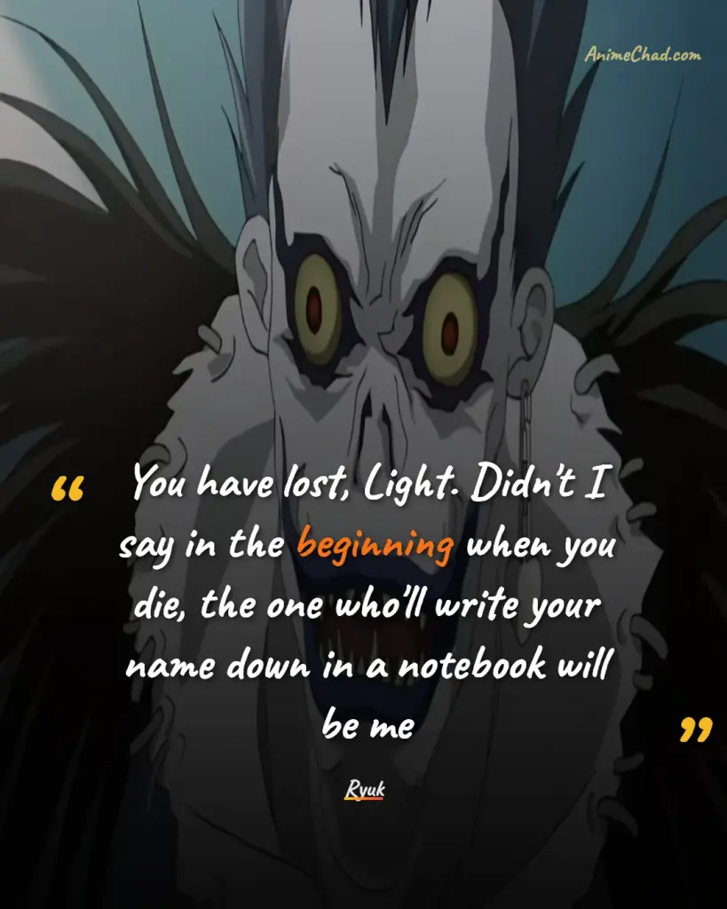 Ryuk Quotes