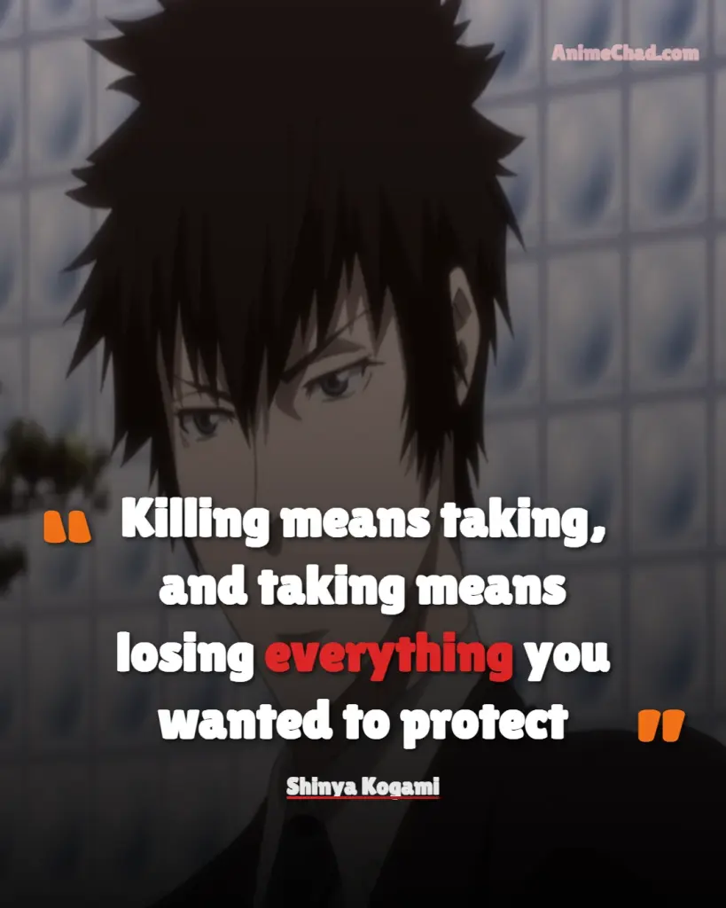 Shinya Kogami Quotes