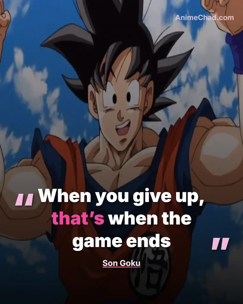 Son Goku Quotes