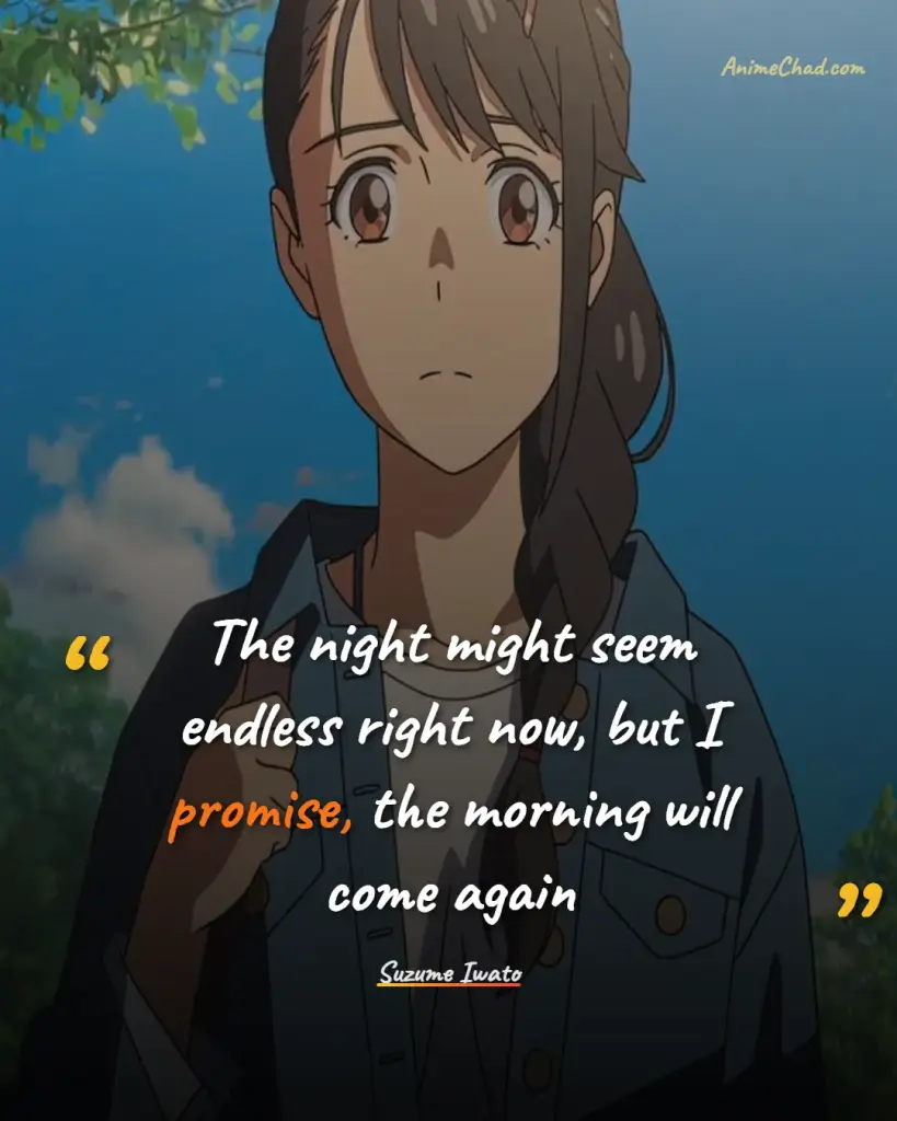 Suzume Iwato Quotes