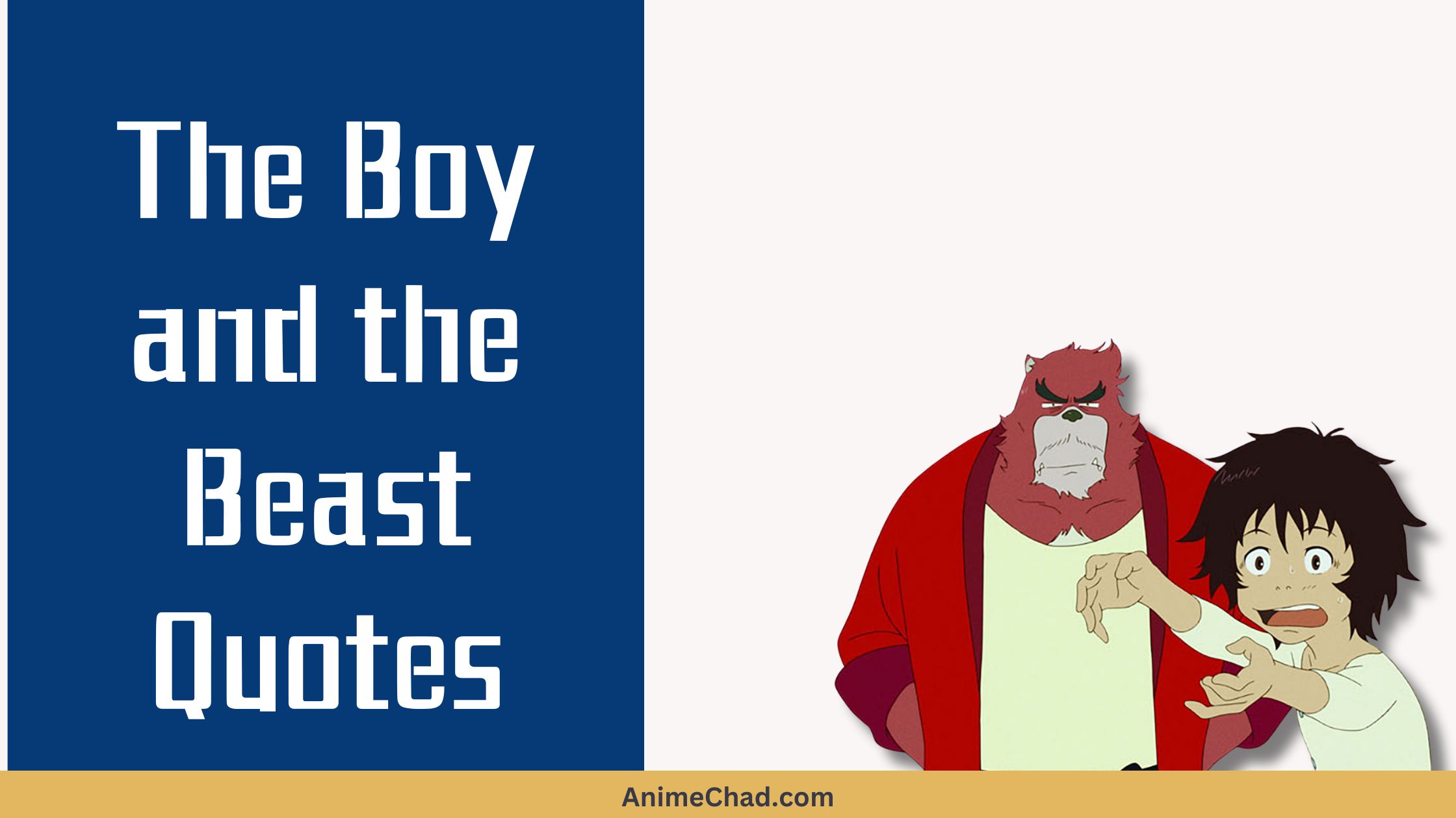 The Boy And The Beast Quotes