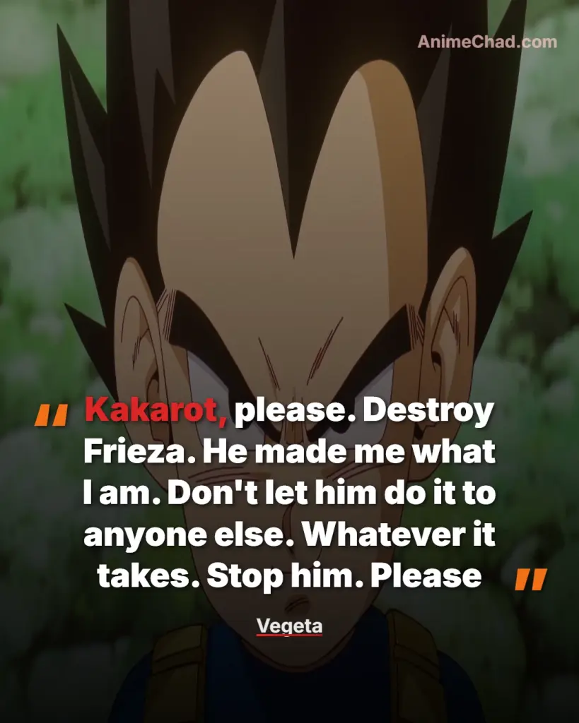 Vegeta Quotes
