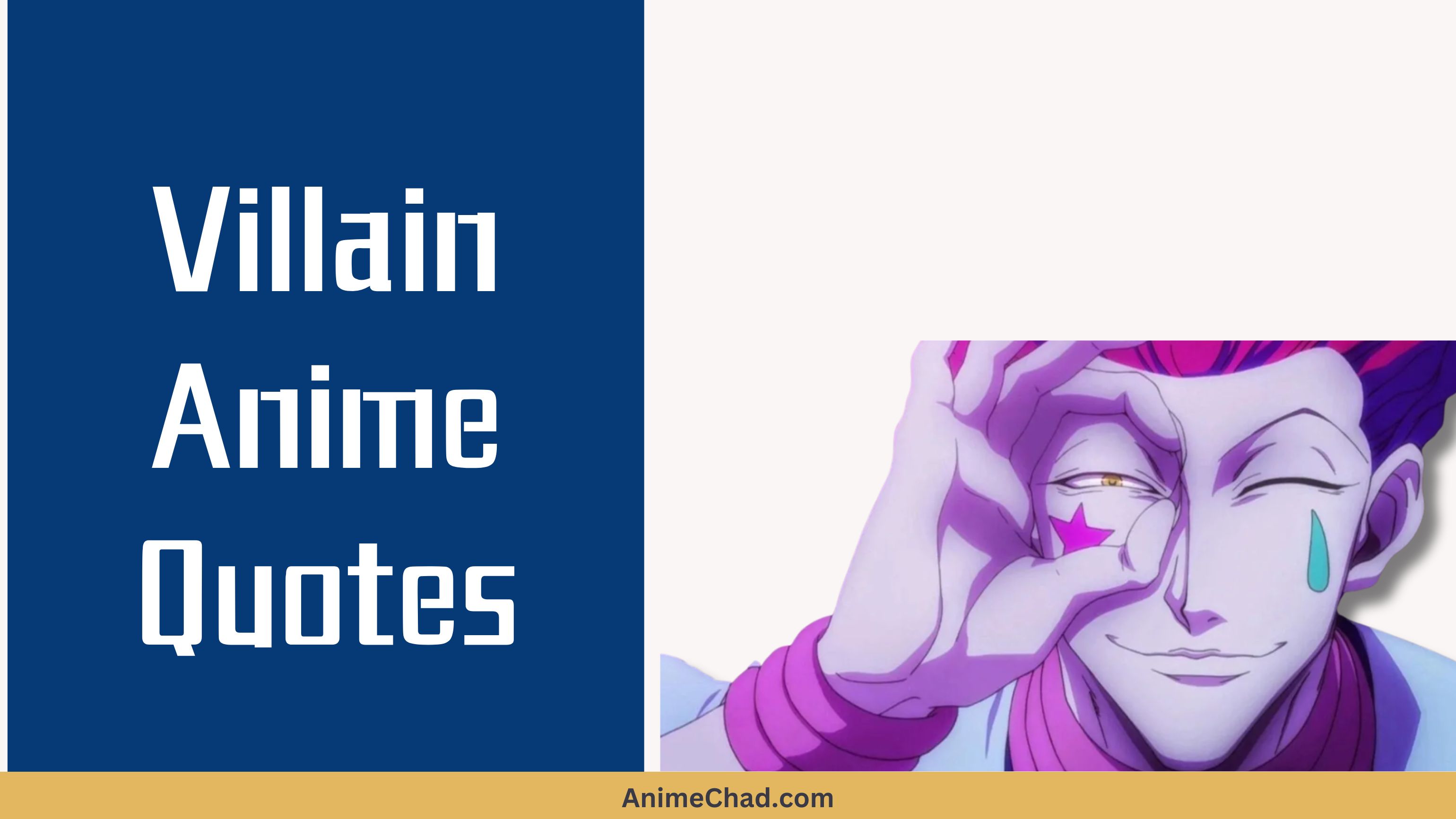 Villain Anime Quotes