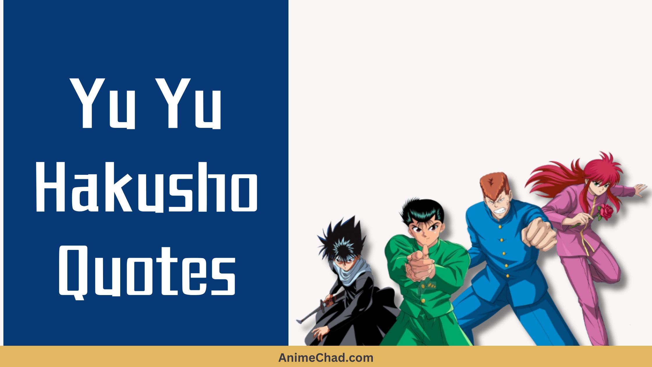 Yu Yu Hakusho Quotes