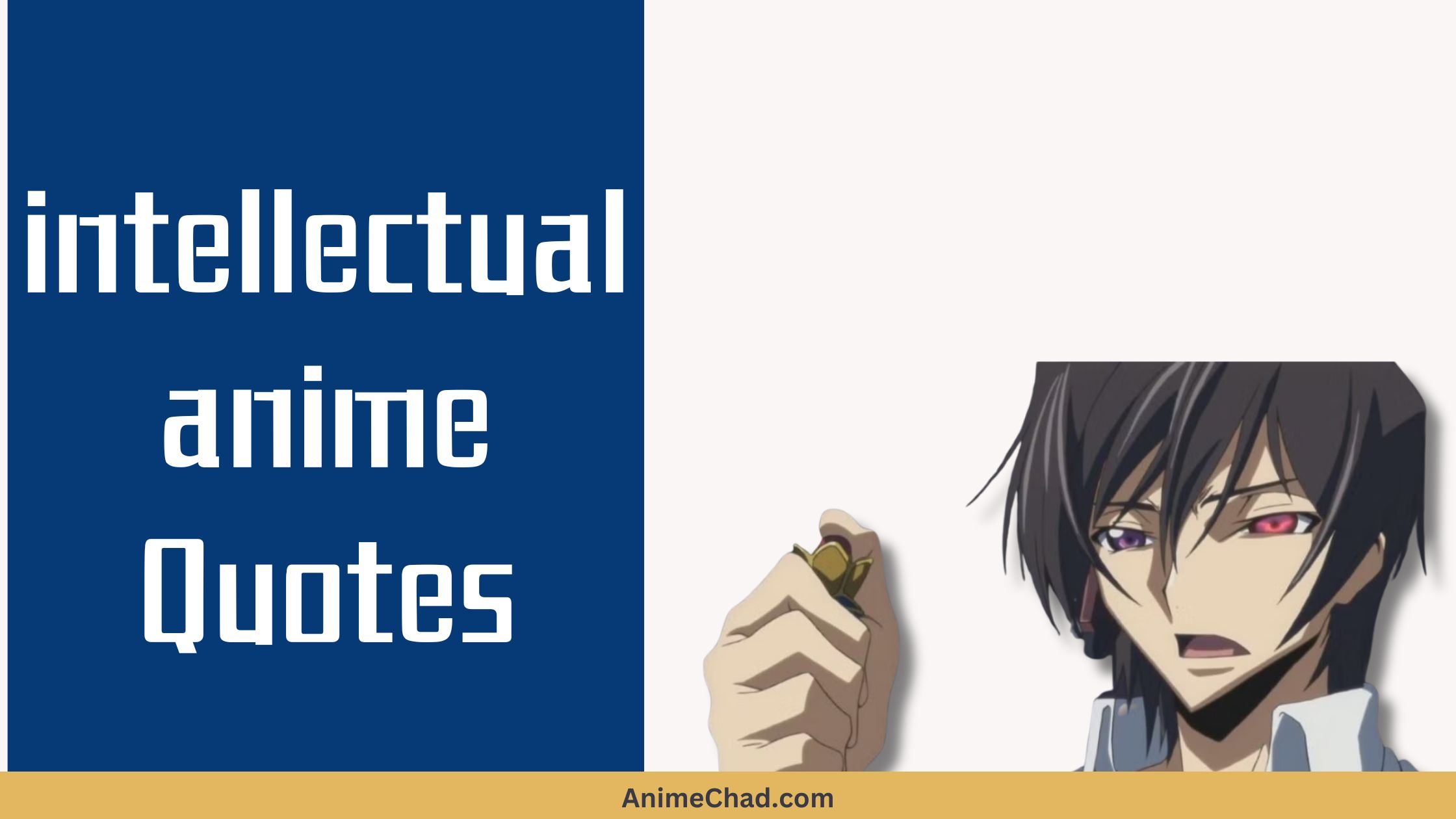 Intellectual Anime Quotes