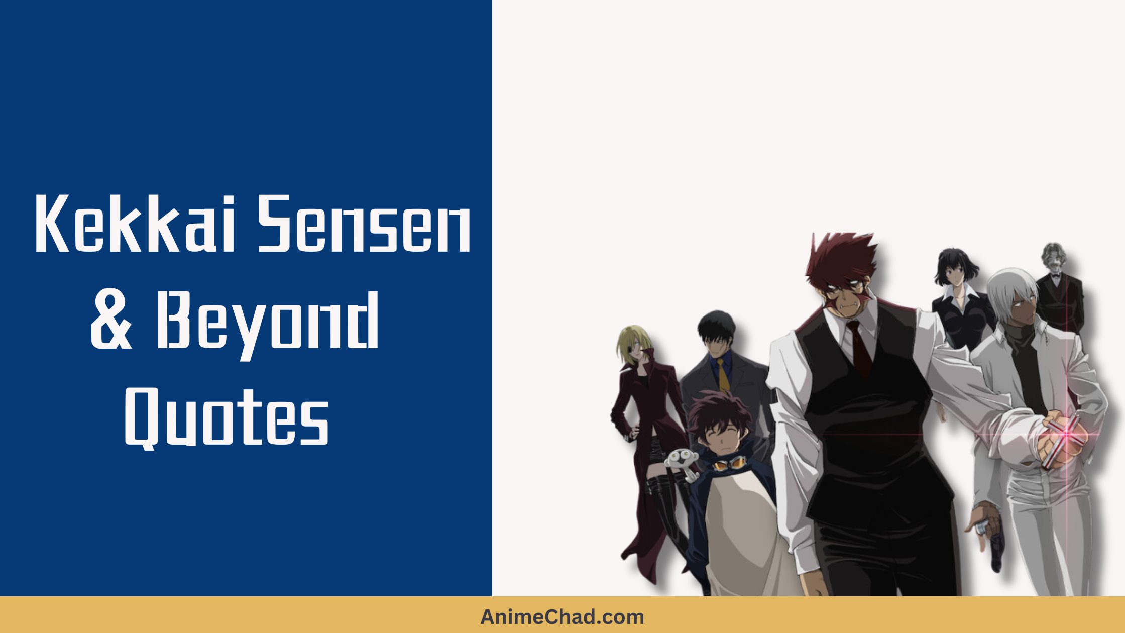 Iconic Kekkai Sensen & Beyond Quotes