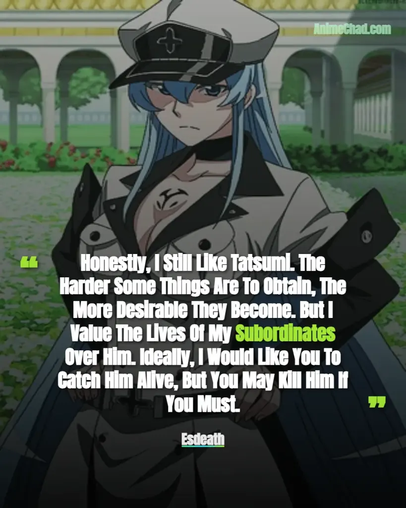 Esdeath Quotes